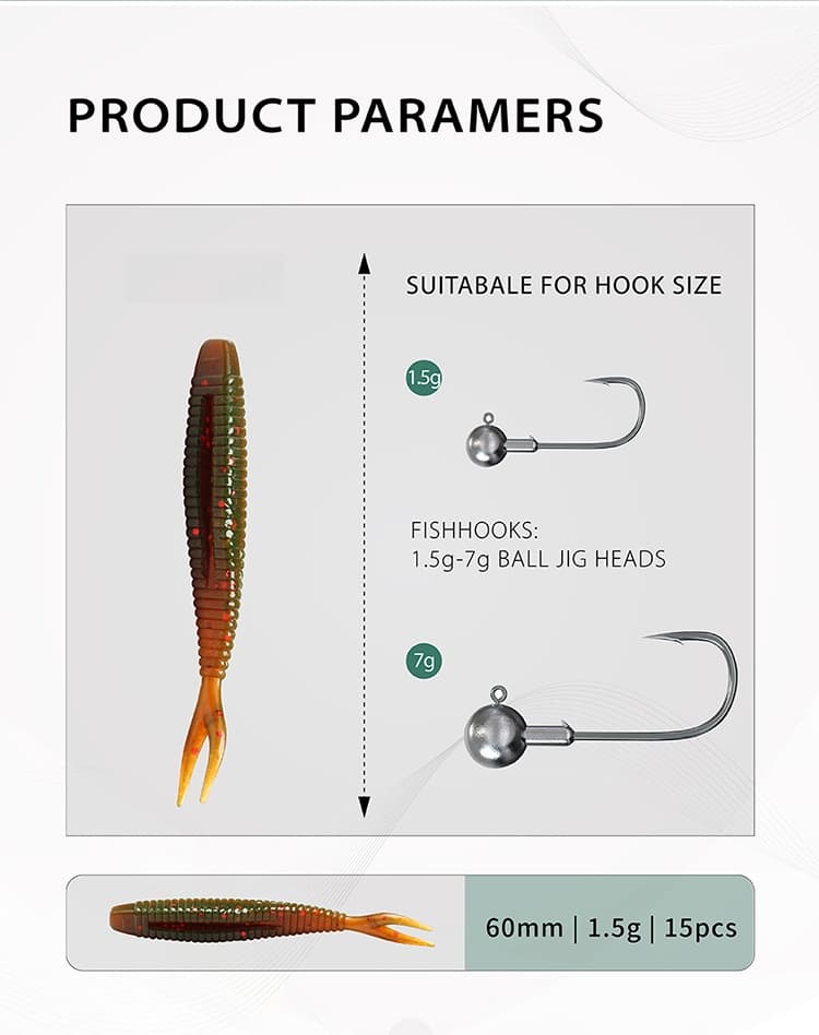 Small Fish Lure GDFL02 60mm/1.5g soft bait - view 6