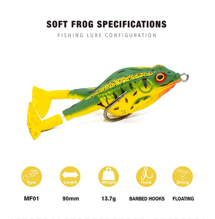 Frog Bait GDFG02 90mm/13.7g hollow body frog - view 10